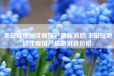 丰田陆地巡洋舰国产最新消息(丰田陆地巡洋舰国产最新消息价格) 丰田陆地巡洋舰国产最新消息(丰田陆地巡洋舰国产最新消息价格)