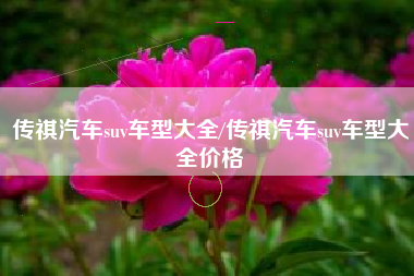 传祺汽车suv车型大全/传祺汽车suv车型大全价格 传祺汽车suv车型大全/传祺汽车suv车型大全价格