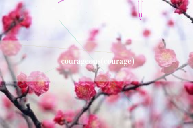 courageous(courage) courageous(courage)