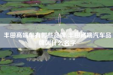丰田高端车有哪些品牌/丰田高端汽车品牌叫什么名字
