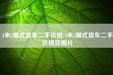 4米2厢式货车二手价格/4米2厢式货车二手价格及图片 4米2厢式货车二手价格/4米2厢式货车二手价格及图片