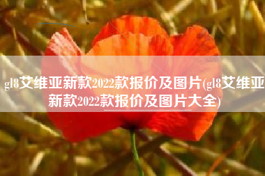 gl8艾维亚新款2022款报价及图片(gl8艾维亚新款2022款报价及图片大全)