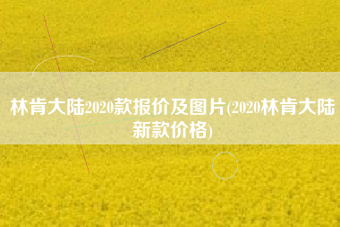 林肯大陆2020款报价及图片(2020林肯大陆新款价格) 林肯大陆2020款报价及图片(2020林肯大陆新款价格)