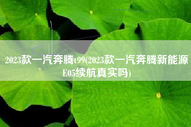 2023款一汽奔腾t99(2023款一汽奔腾新能源E05续航真实吗)