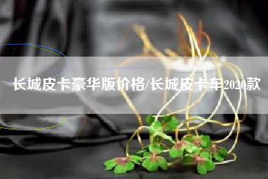 长城皮卡豪华版价格/长城皮卡车2020款