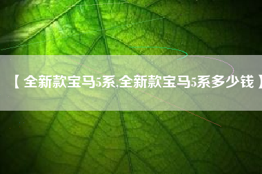【全新款宝马5系,全新款宝马5系多少钱】 【全新款宝马5系,全新款宝马5系多少钱】